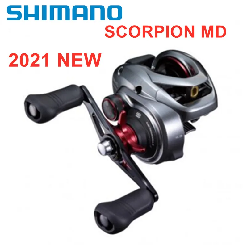 2021 New SHIMANO SCORPION MD 300XG 301XG 300XGLH 301XGLH Baitcasting  Fishing Reel Low Profile Long Cast Saltwater Reel
