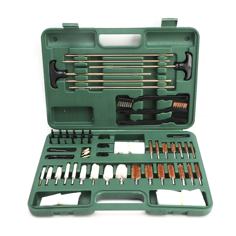 

62 Pcs Universal Gun Cleaning Kit For Rifle Pistol Handgun Shotgun Professional Airsoft Cleaning Set Gun Brush Tool For Hunting