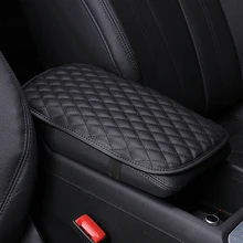 Tapis universel d'accoudoir de voiture en cuir, housse de coussin, protection pour Console centrale