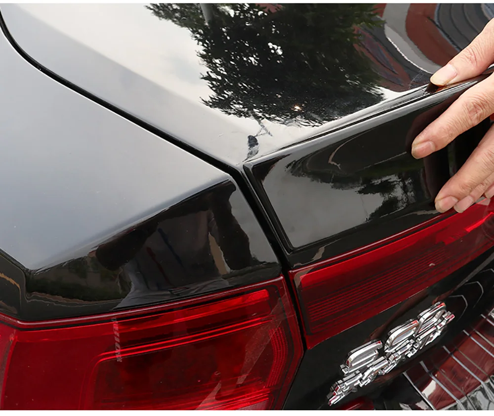 Для Volvo S90 черный спойлер ABS пластиковый Неокрашенный Грунтовка Цвет задний Багажник крыло багажника для губ спойлер для автомобиля