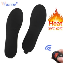 2300/2000 мА/ч стельки с электрическим подогревом с умным пультом дистанционного управления, дышащие вставки, унисекс, теплые стельки для ног Winner, термостельки