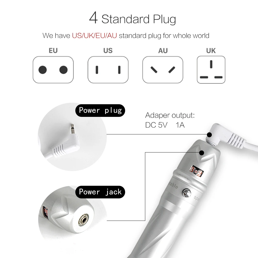 Wireless PMU Machine Eyebrow Tattoo Machine Pen For Semi Permanent Makeup Dermografo Micropigmentacion