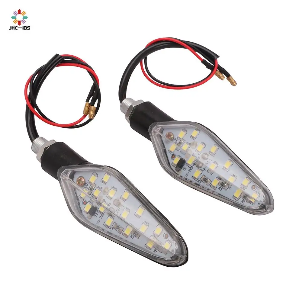 Мотоцикл 2 шт. 12V Универсальный светодиодный световые указатели поворота мигалка белый светильник мигалки светильник ing аксессуары