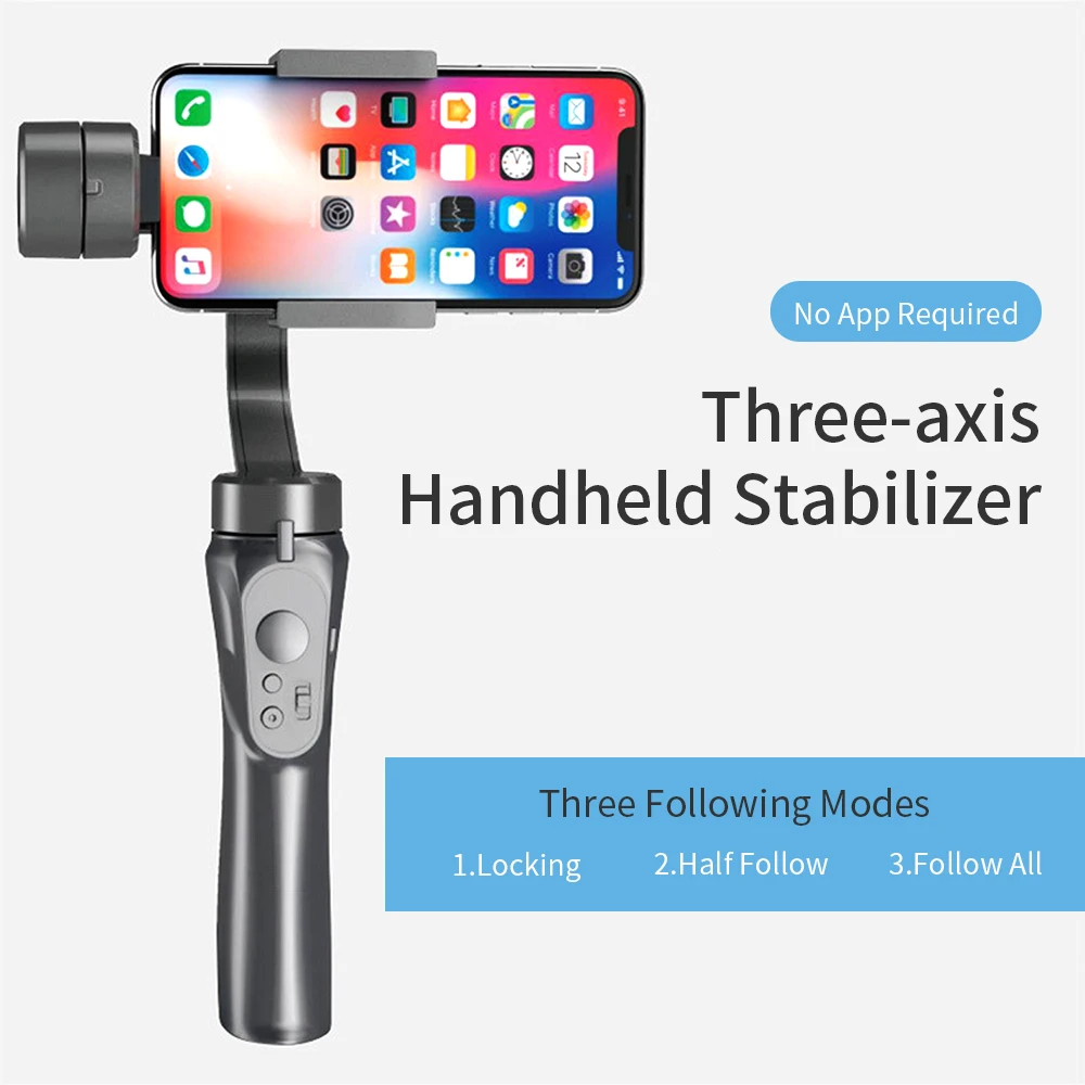H4 hand-held stabilizer intelligent shooting live anti-shake balance tripod head three-axis follower mobile phone stabilizer