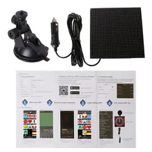 Полноцветный беспроводной bluetooth приложение управление Автомобильный светодиодный экран прокрутки светодиодный знак, инструкция по вождению, изображение GIF светильник