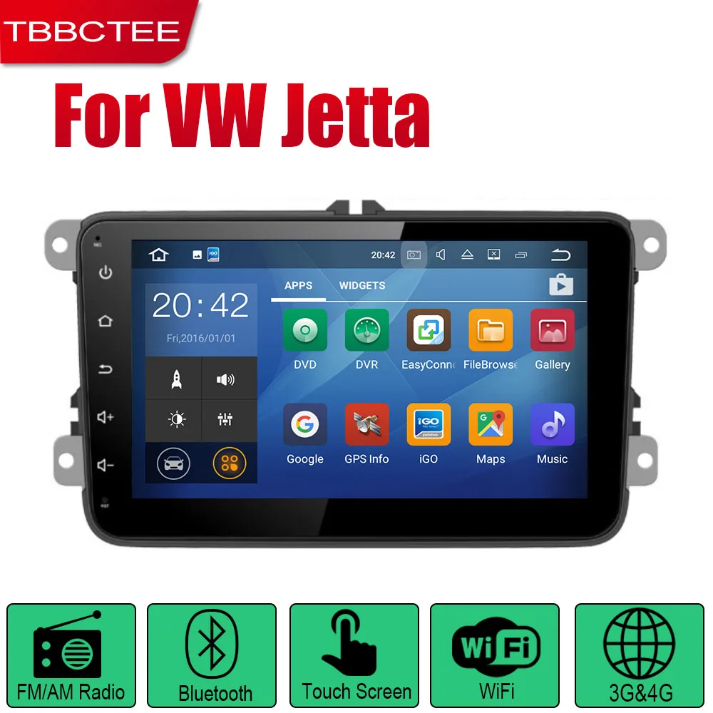 Standard machine Автомобильный проигрыватель gps навигация для Volkswagen VW Jetta 2005~ автомобильный Android мультимедийная система экран Радио стерео wifi BT - Цвет: Standard machine