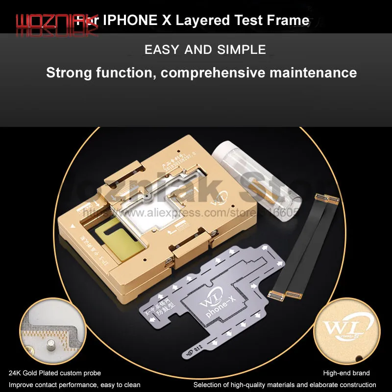 

WL TESTER For IPHONE X MainBoard Layered Testing Frame No welding required Fast Function Detection