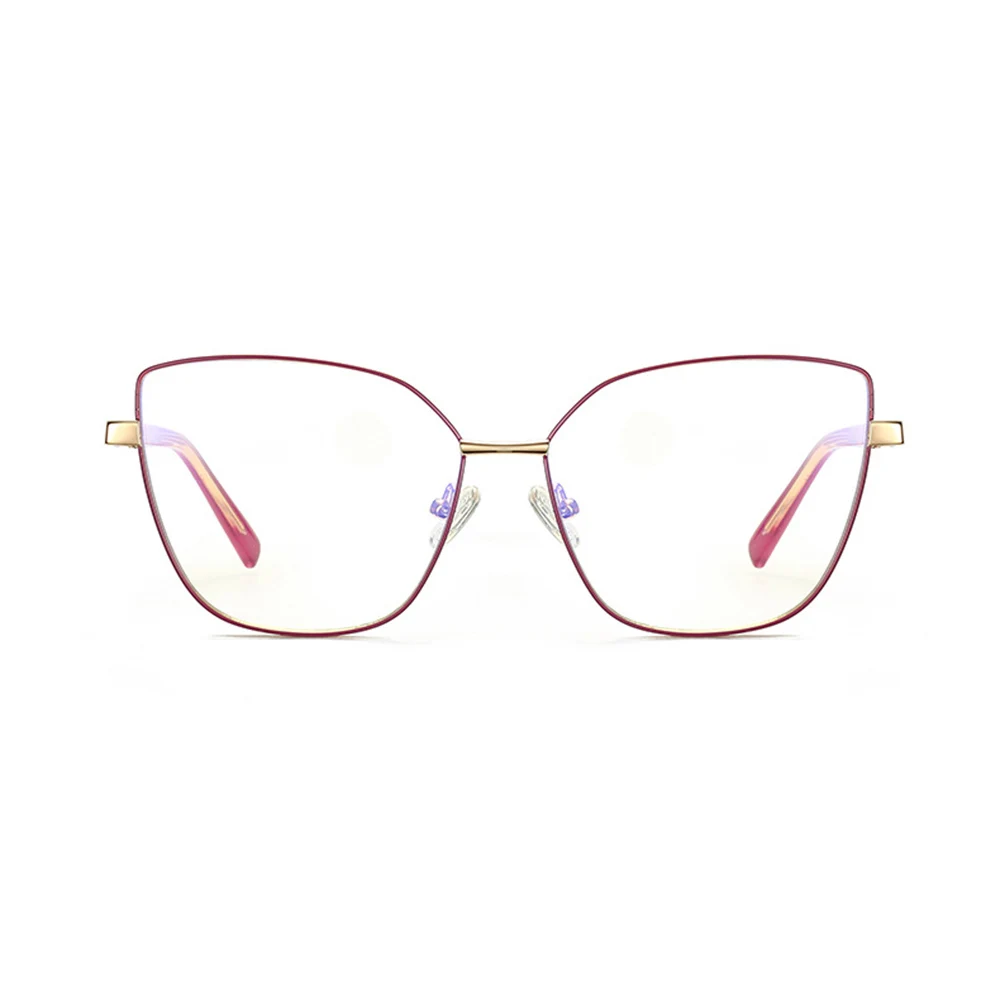 NEW Women's Blue Light Blocking Computer Glasses Cat Eye Anti Blue Rays Eyeglasses Female Plain Mirror Glasses Frame Eyewear