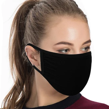 

10PCS Dust Mask Women Washable Reusable PM2.5 Mouth Mask Anti-spray 3 Layers Of Cotton Mask Face