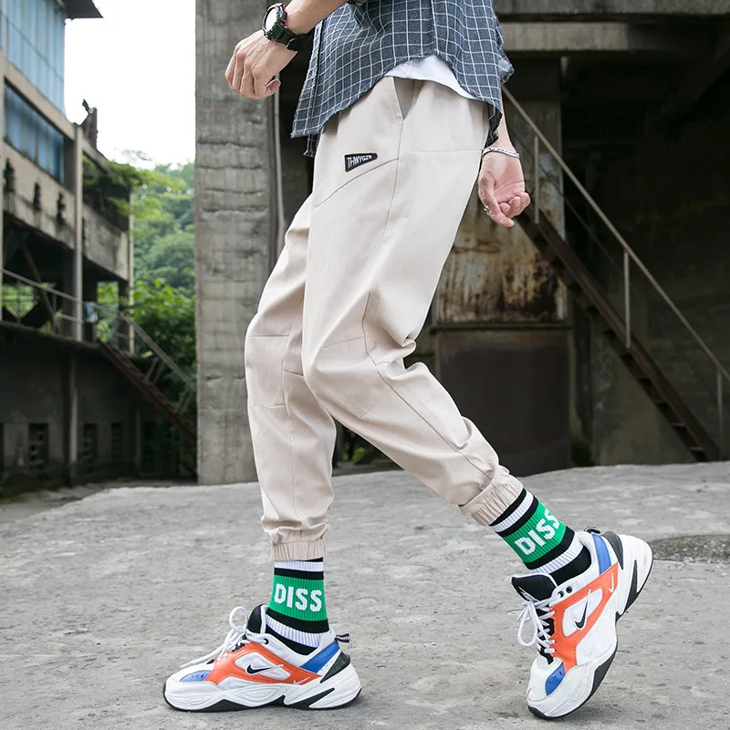 Новинка, мужские Брендовые брюки для бега, повседневные штаны, спортивные штаны для бега, серые повседневные эластичные штаны