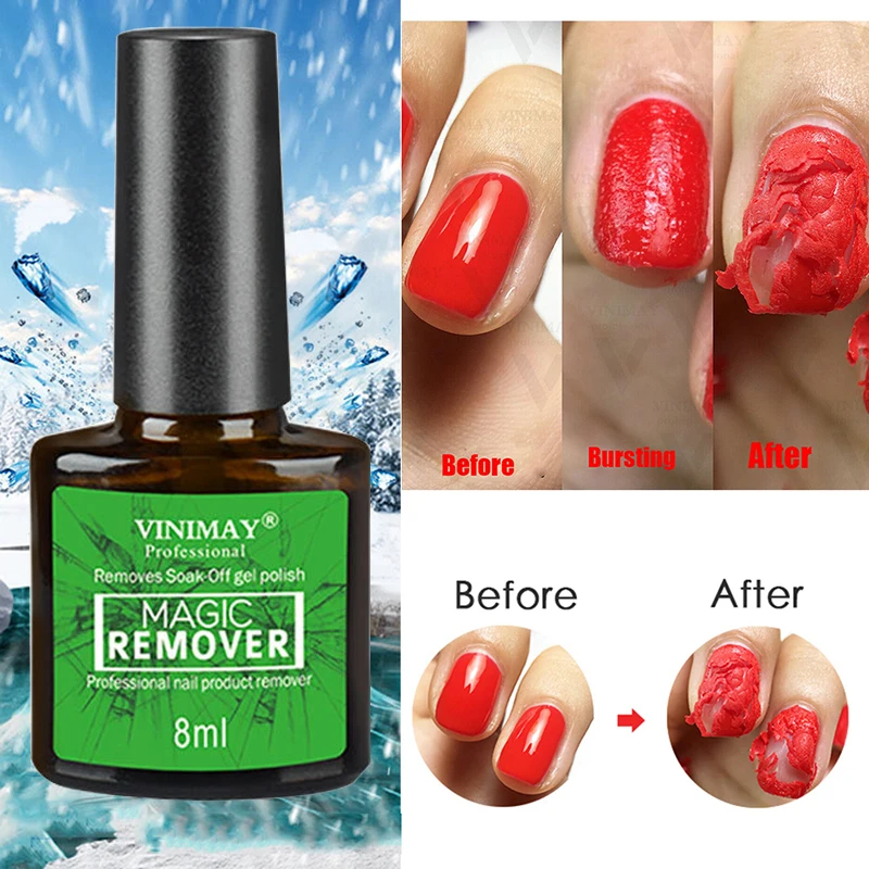 

8ML Burst Magic Nail Gel Polish Removal UV&LED Nail Gel Nail Quick Cleaner Liquid Nail Art Acrylic Clean Degreaser TSLM2