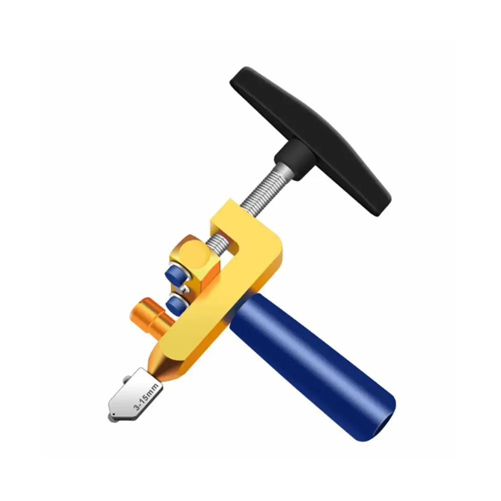 

2 In 1 Cutting Wheel Knife Tools Ceramic Tile Glass Cutter Diamond Alloy 1pc Opener Metal Handle Head Glass Tile Cutter Portable