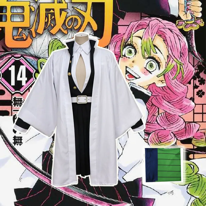 Anime Demon Slayer Kimetsu No Yaiba Cosplay Costumes Kanroji Mitsuri Costume Halloween Kimono Cloth Blade Of |