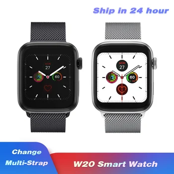 

W20 smart watch Blood pressure Bluetooth Strap change Display on Waterproof sport watch for Android IOS pk iwo 8 12 Smartwatch