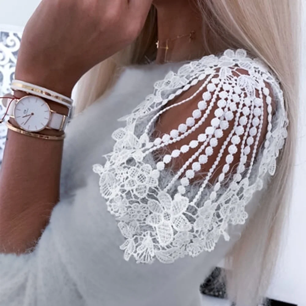 Autumn Winter Women Pullover Sweater Casual Off Shoulder O Neck Beading Knitted Tops Ladies Solid Fluffy Soft Sweater Sueter D30