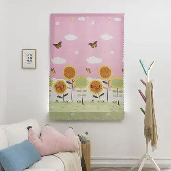 

Hook&loop Free Punching Multi-style Printing Curtains 1*2 Meters High Livingroom Bedroom Decordation