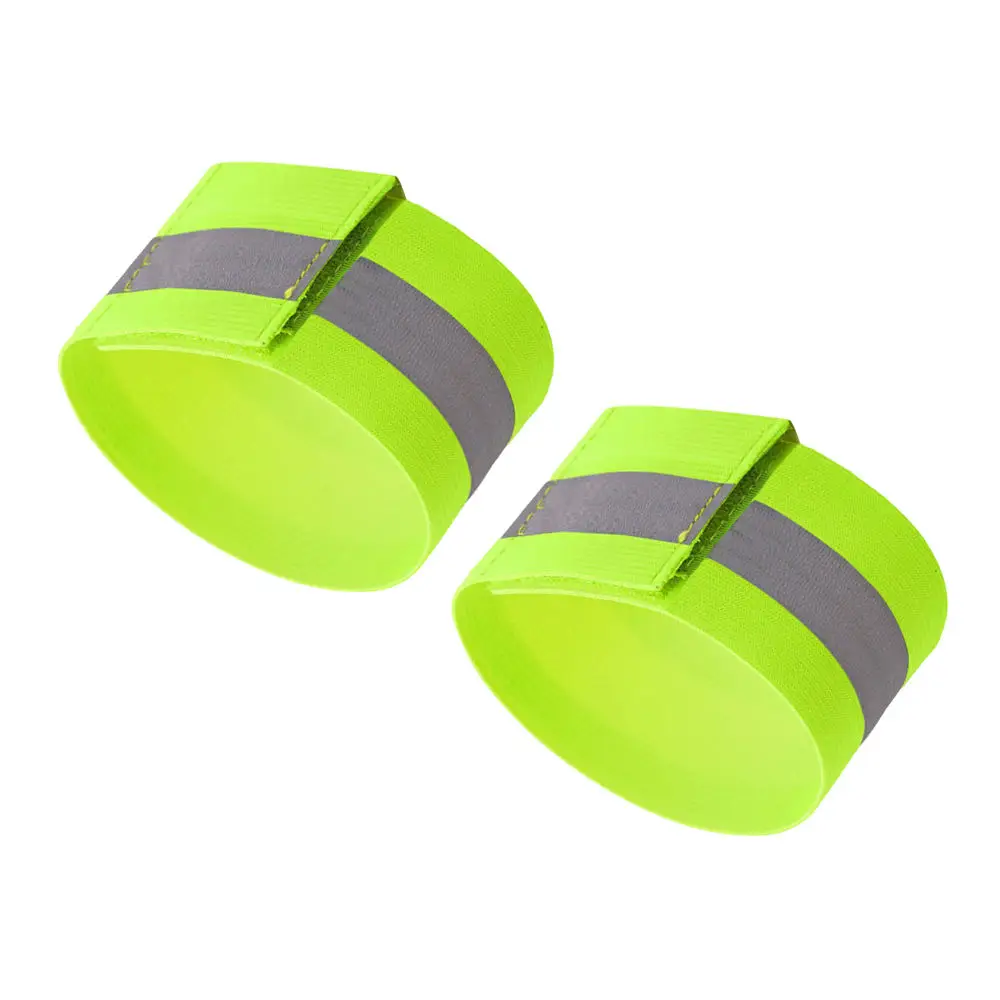 2Pcs Reflective Armband Belt Strap For Outdoor Sports Night Running