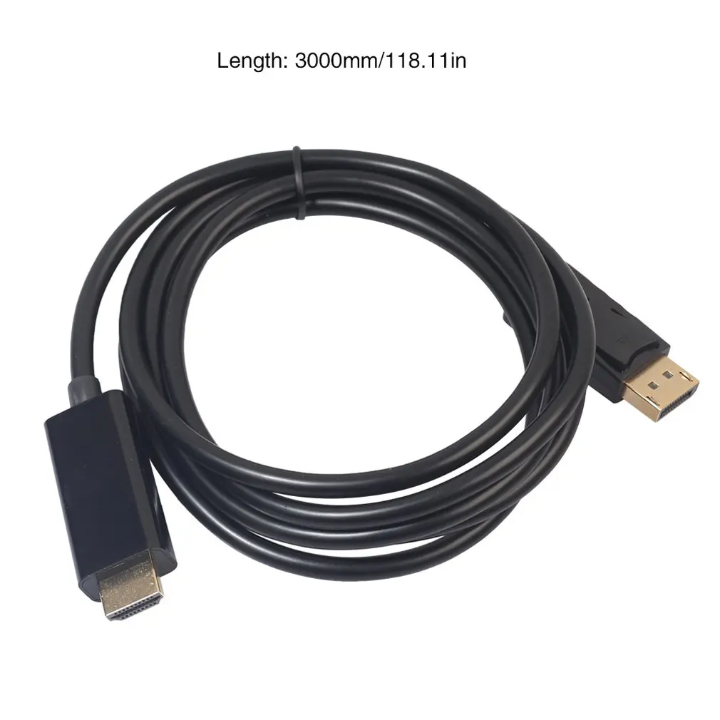 1,8 м/3M Кабель DP-HDMI Displayport HDMI адаптер 1080P видео аудио конвертер кабель для ПК HDTV проектор ноутбука