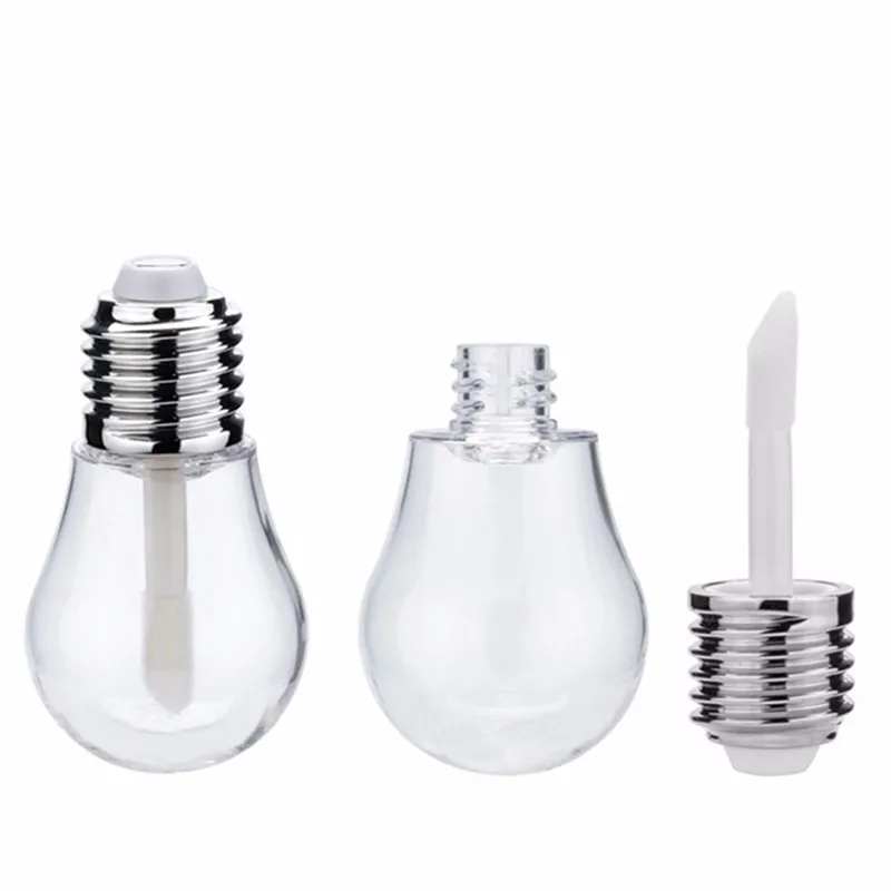 

Wholesale Light Bulb Shape 6ML Lip Gloss Tube Empty Lip Balm Container Lipstick Refillable Bottles Makeup Cosmetic Bottles