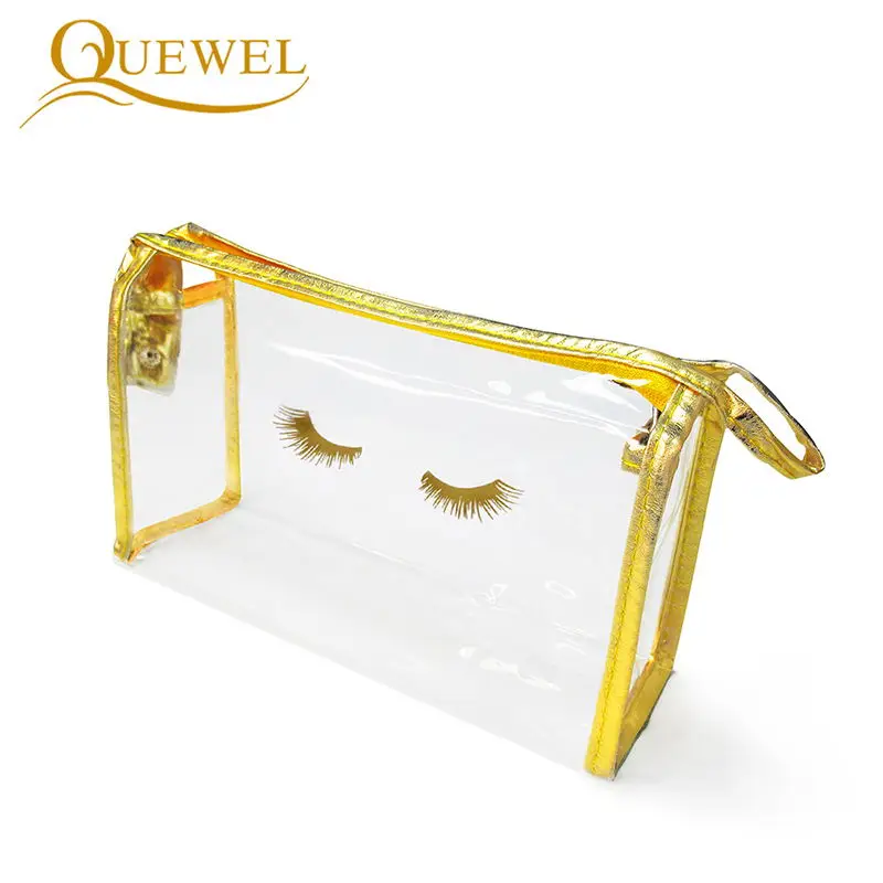 Quewel Disposable Eyelash Extension Set False Eyelashes Tools Kit Lashes Graft Eye Patches Glue Ring Brush Beauty Makeup Bag