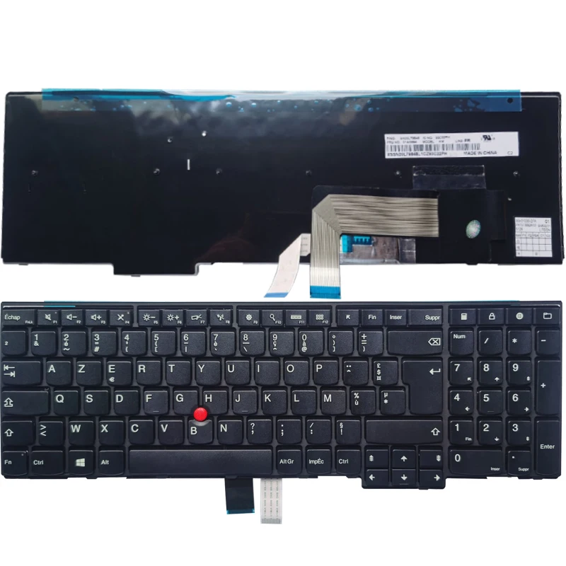 Teclado do Portátil Francês fr Azerty para Lenovo Ibm Thinkpad E540 E545 E531 T540 T540p T550 L540 W540 W541 W550s sem Retroiluminado Novo