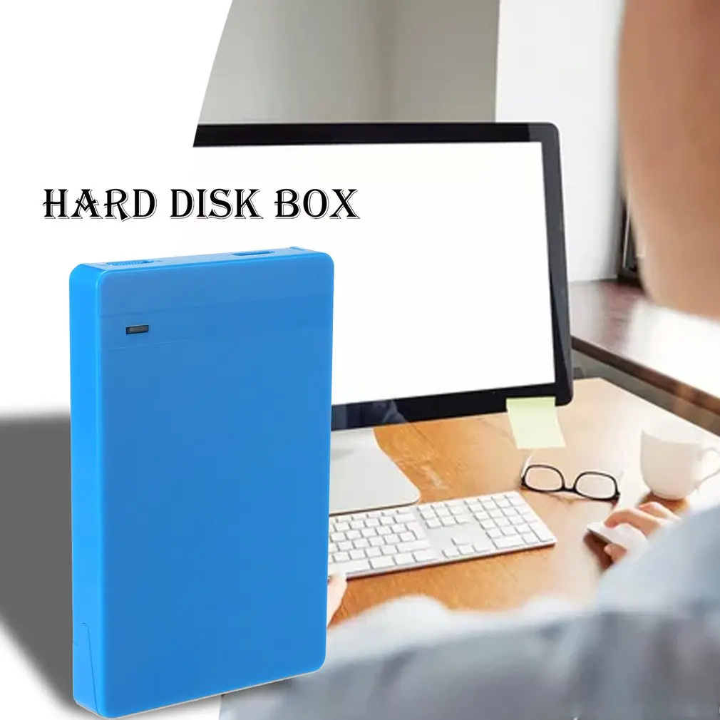 Жесткий диск корпус мобильный жесткий диск коробка USB3.0 к SATA Hardisk с USB C кабелем для Windows для Mac OS