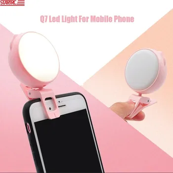 

Mobile Phone Portable Clip Led Selfie Lamp Beauty Fill Flash Lens Light Lamp Chargeable Phone for DJI Osmo Mobile 3 Gimbal