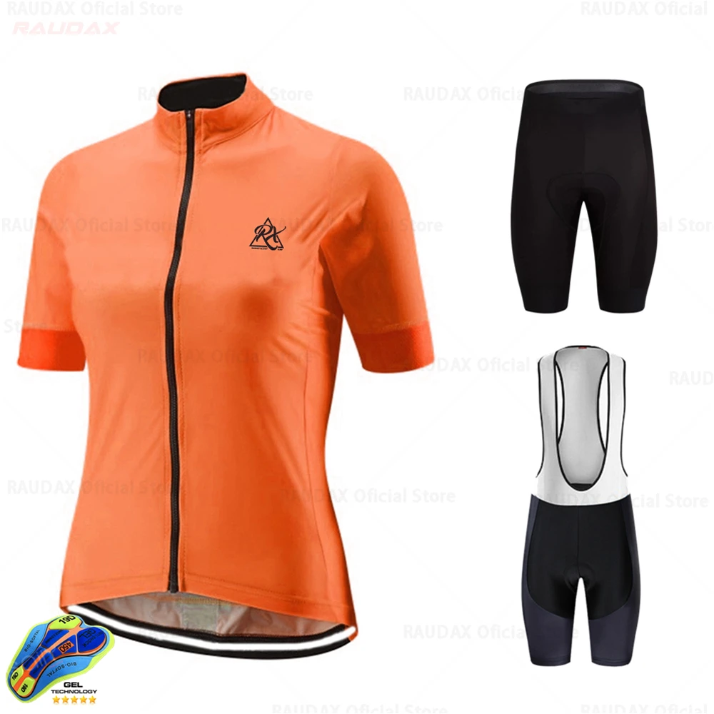 2020 Rcc Rx Cycling Clothing Summer Short Sleeve Jersey Set Women MTB Kit Color Stripes Breathable Road Bike Clothes | Спорт и