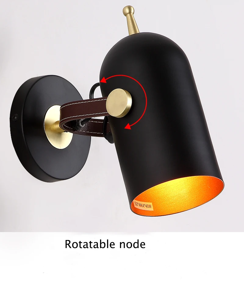 

Fashion Wall Lamp Industrial wall Light adjustable light sconce fixtures for Restaurant bedside Bar Cafe Home Lighting E27