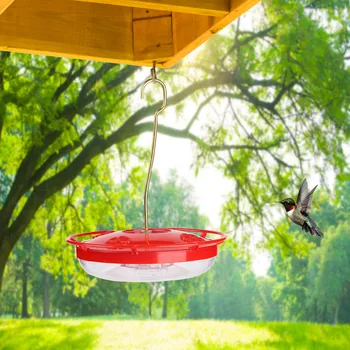 

Hanging Hummingbird Bird Feeder With 4 Feeding Ports Yard Window Outdoor Bird Gift 12 Ounce Oiseaux Comederos Para Pajaros