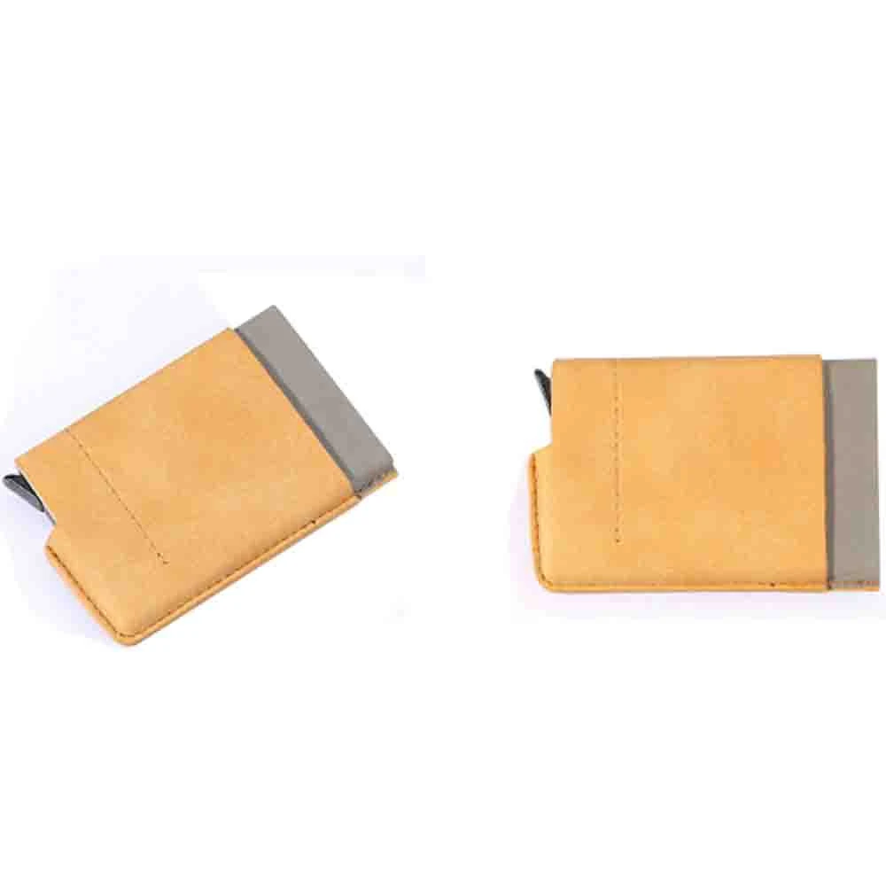 Mobile Phone Credit Card With Elasticity Back Pouch ID Credit Card Holder Mini Slim Wallet Automatic Pop Up Bank Card Case 826