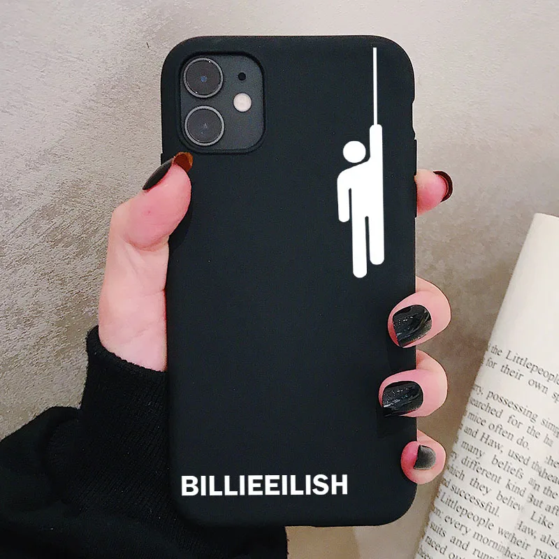 Billie Eilish Logo Чехол для телефона XiaoMi RedMi Note 8 7 6 5 K20 Pro матовый Силиконовый чехол s мягкая задняя крышка - Цвет: P1Black