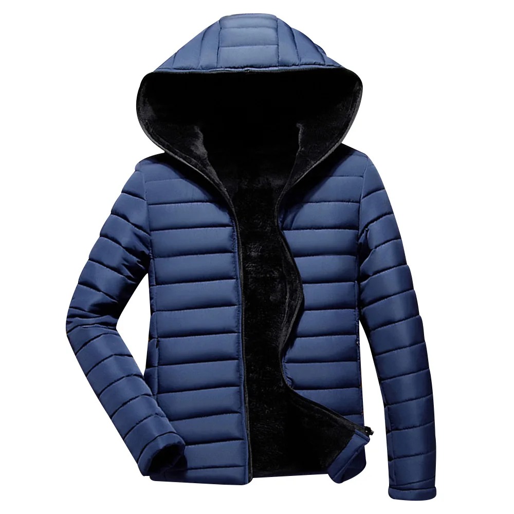 Зимняя Мужская куртка, качественное теплое плотное пальто, Зимняя парка, теплая подкладка, флисовая Мужская теплая верхняя одежда, пуховик, Мужская куртка D25