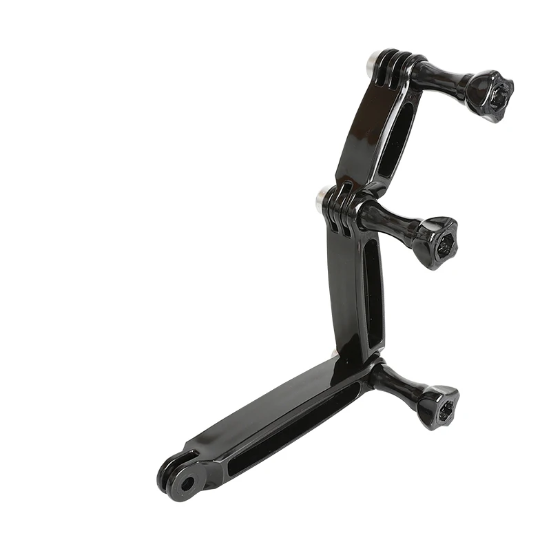 Perche d'extension GoPro 3 voies - Bras articulé + vis, support casque