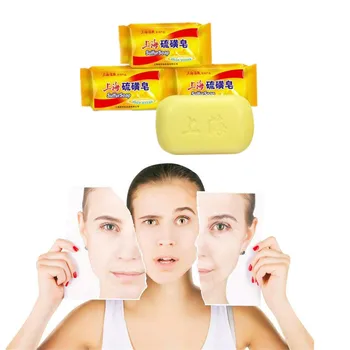 

Sulfur bactericidal soap. Treatment of acne. Psoriasis. Mites. The skin is fresh and shiny. Thin face and thin body solid soap