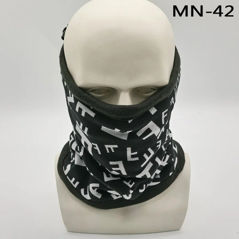 N-42 Модная мужская зимняя однотонная бандана, повязка на голову, шарф, теплый Многофункциональный бесшовный трубчатый головной шарф, маска для лица, кольцо, шарф унисекс - Цвет: N-42