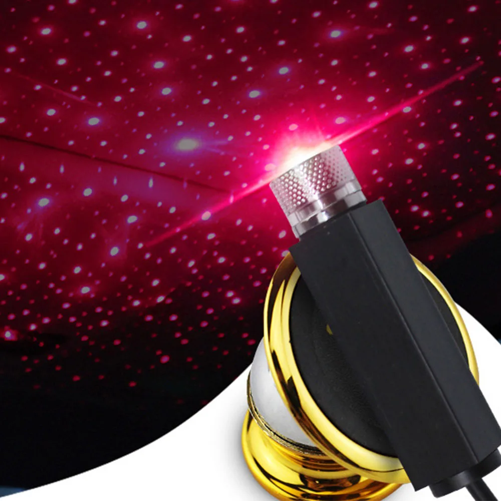 

150CM Car Roof Star Light Interior LED Starry Laser Atmosphere Ambient Projector Light USB Auto Decoration Night Galaxy Lamp