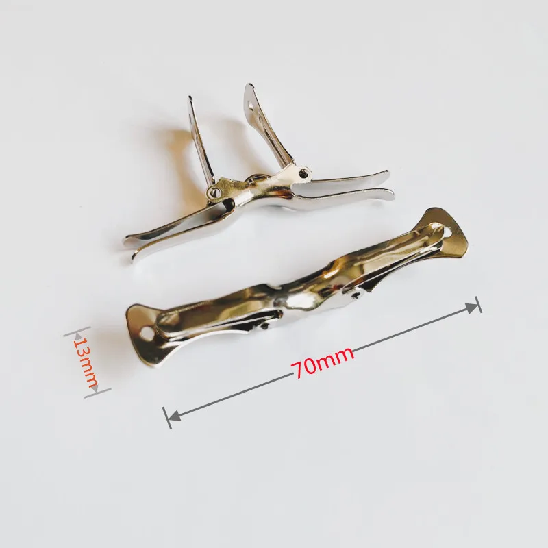 

50 Metal Bow Tie Clips 2 3/4" Long Bowtie Making Hardware DIY