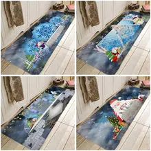 Рождественский коврик Рождественская елка коврики для прихожей Рождественская вечеринка ковры Снеговик на Рождество коврик для кухни Ванная комната Противоскользящий