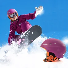 Для мужчин и женщин лыжный шлем Защита зимний взрослый подарок безопасность сноуборд портативный дышащий Теплый Снег Спорт Мода Регулируемый