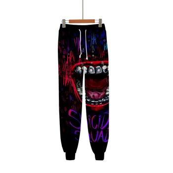 

HAHA Joker 3D Printed Sweatpants Halloween Crazy Smile Print Jogger Pants Casual Warm Track Pants Streetwear Men/Women Trousers