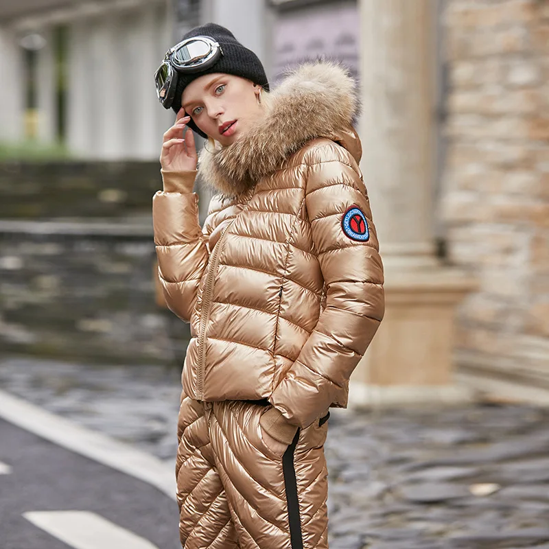 

2019 Cotton-padded Clothes Women's Winter New Style Europe And America Coat Two-Piece Set Thick down Jacket Cotton-padded Clothe