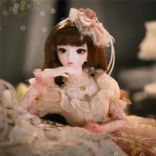 DBS 1/3 BJD Dream Fairy doll mechanical joint body brown hair blonde hair British style official makeup outfits shoes SD anime 1