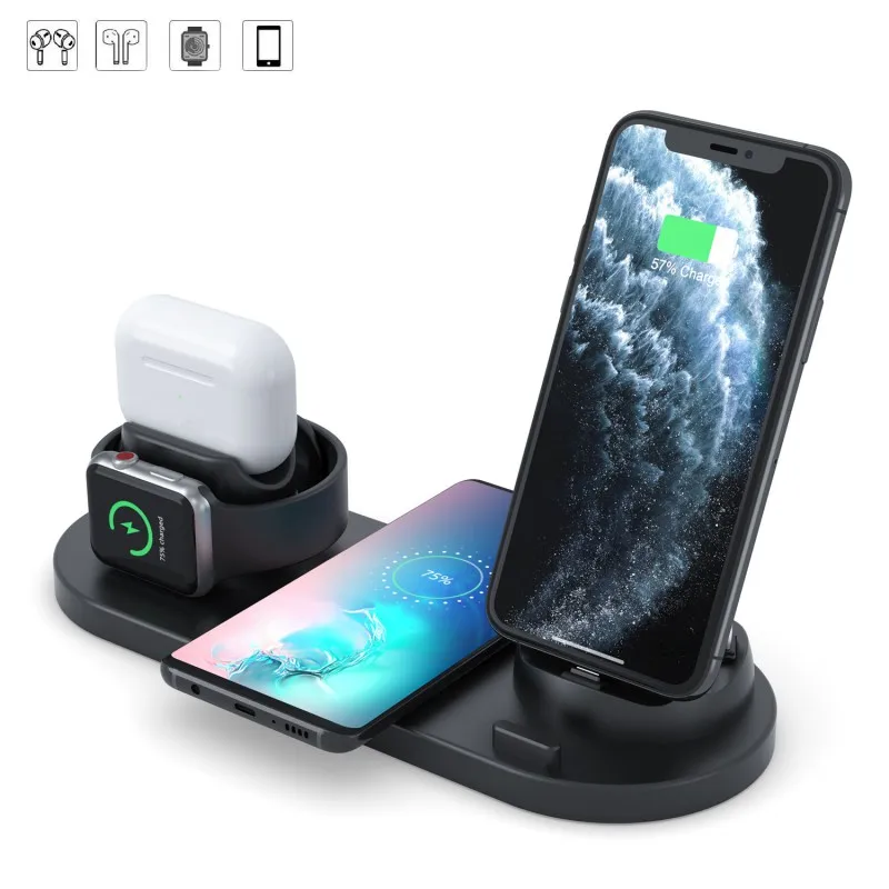 3 в 1 зарядная док-станция для Apple Watch подставка AirPods станция IPhone горячая Распродажа