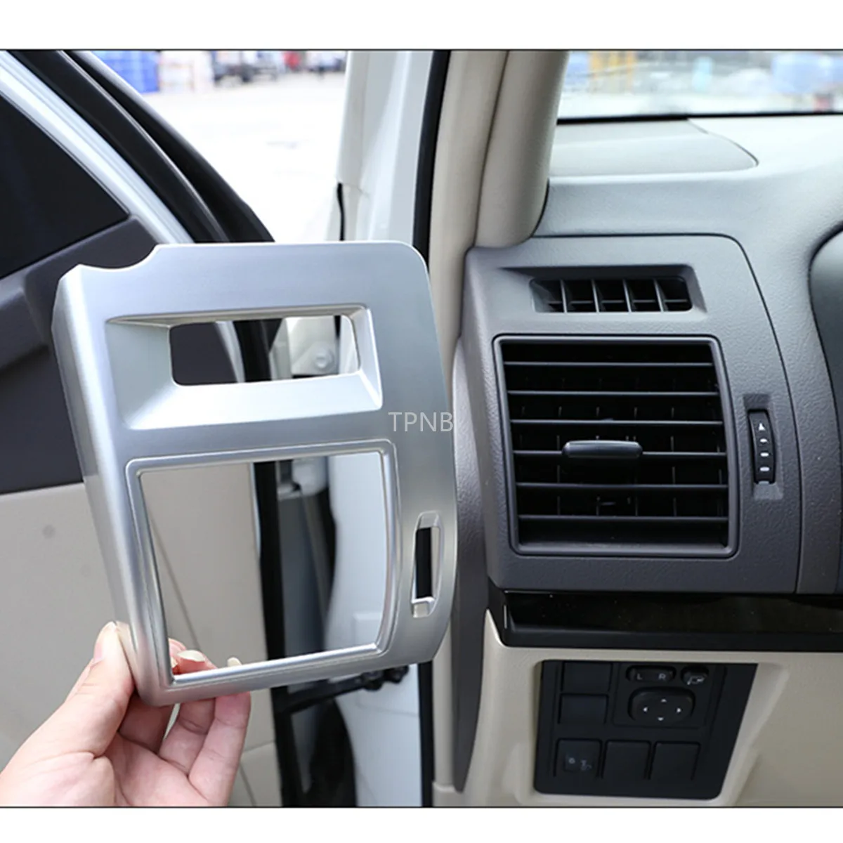 2 шт. ABS хромированный кондиционер выходное отверстие рамки Накладка для Toyota Land Cruiser Prado 150 2010 2011 2012 2013