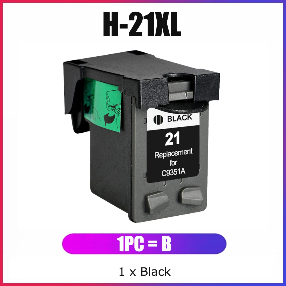 Yc 21Xl 22Xl Compatibile Per Cartucce D'Inchiostro Hp 21 22 Xl Per Psc 1410, Officejet 4315, Deskjet 3940 D1530 D2360 D2460 F380 F2180