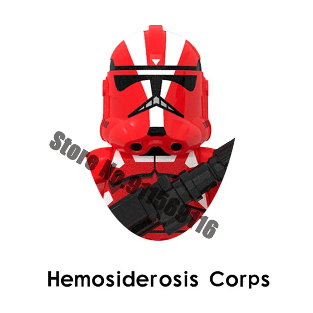 501st Clone Trooper Building Blocks Republic Commando Force 99 Hunter Crosshair Wrecker Echo Cody Rex Star Brick Figure Wars Toy D-XP262