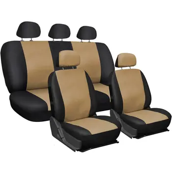 

COPRISEDILI AUTO IN ECOPELLE FODERE BICOLORE BEIGE - NERO UNIVERSALI ECOPELLE