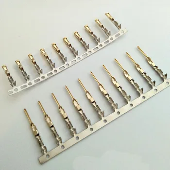 

100/200pcs For Half Gold Plated Dupont Connector Need Tinniness Copper 2.54 mm Metal Terminal Femal Or Male Pin Free Shipping