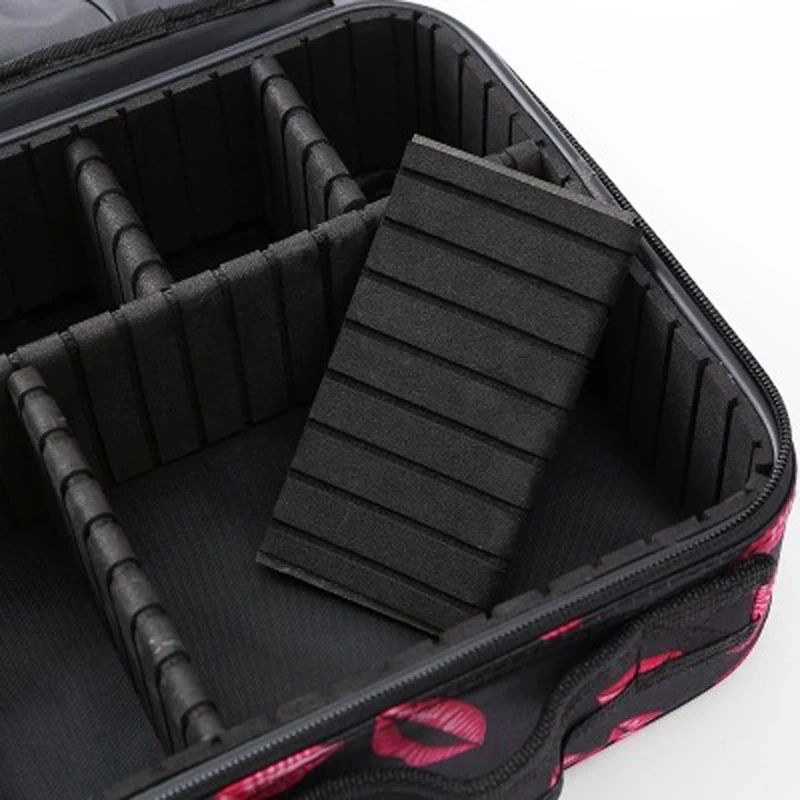 New Professional Toiletry Bags Cosmetic Case Organizer Women Travel Make Up Box Big Capacity Cosmetics Suitcases for Makeup